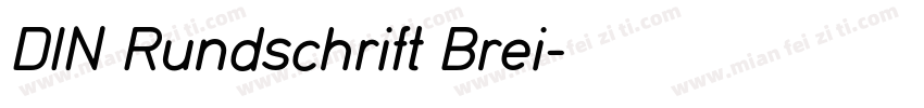 DIN Rundschrift Brei字体转换